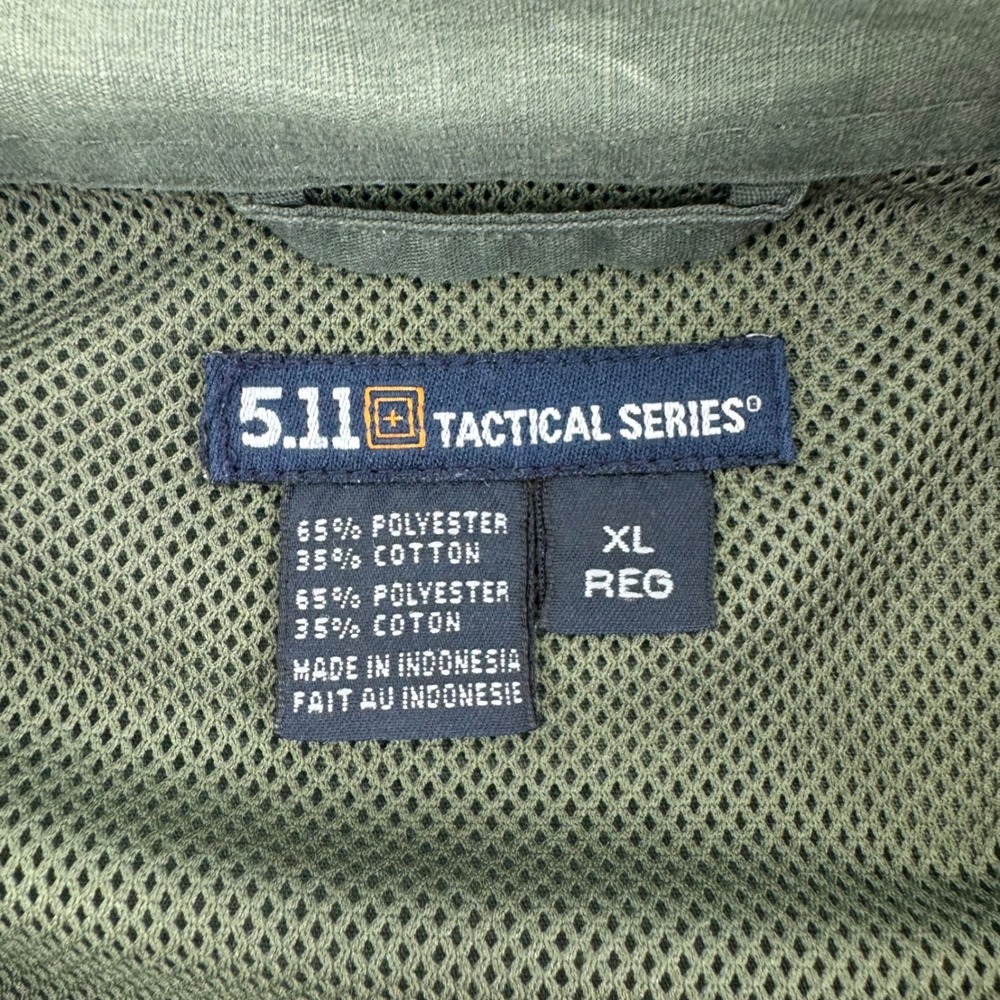 5.11 Tactical Series Men's XL Regular Short Sleeve Utility Work Shirt Green - Picture 3 of 3